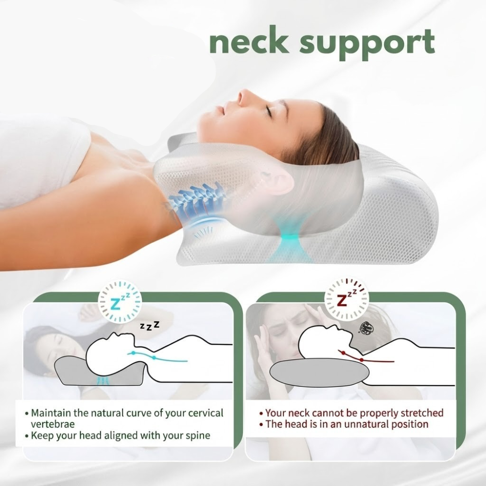 Nuvora™ - Ergonomic Contour Support For Restful Sleep