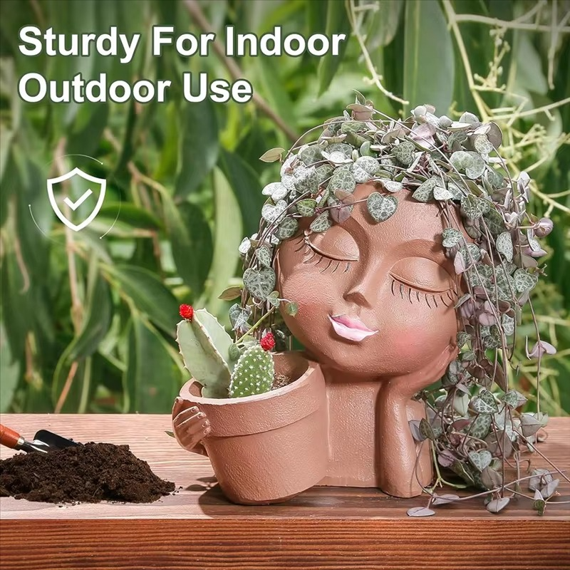 Aestel™ - Sculptural Double-Faced Planter for Plants