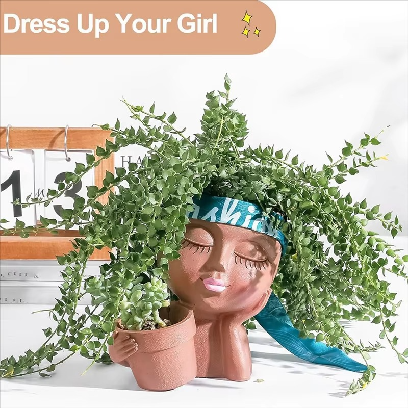 Aestel™ - Sculptural Double-Faced Planter for Plants