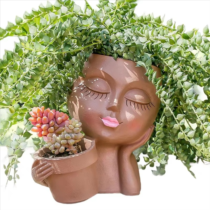 Aestel™ - Sculptural Double-Faced Planter for Plants