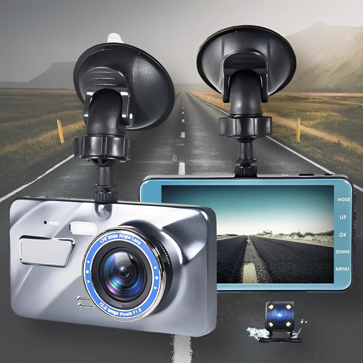 Voyant™ - Clear Front and Rear Road Recording