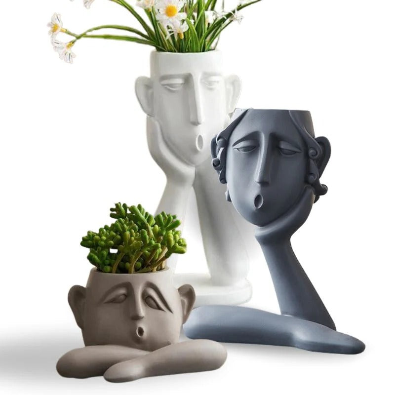 Viora™ - Sculptural Ceramic Planter for Small Plants