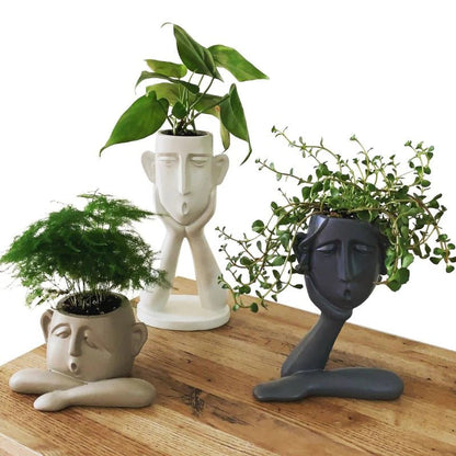 Viora™ - Sculptural Ceramic Planter for Small Plants