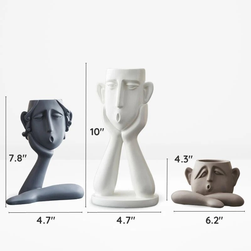 Viora™ - Sculptural Ceramic Planter for Small Plants