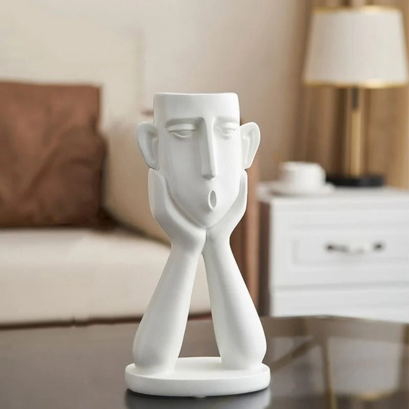 Viora™ - Sculptural Ceramic Planter for Small Plants
