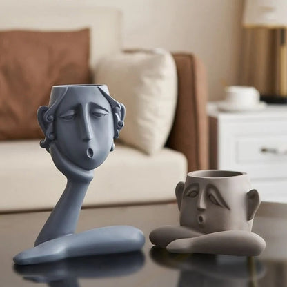 Viora™ - Sculptural Ceramic Planter for Small Plants