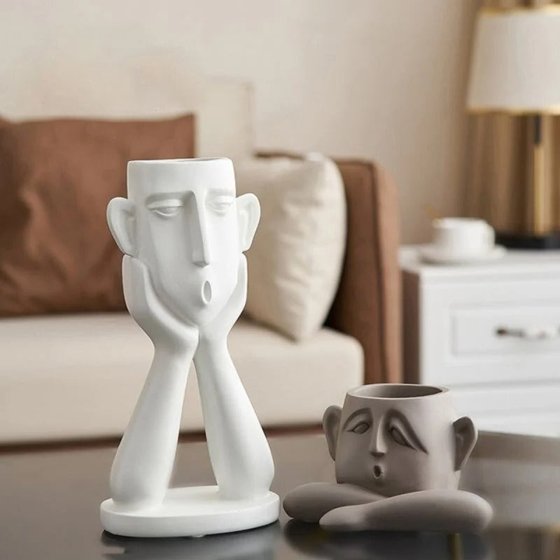 Viora™ - Sculptural Ceramic Planter for Small Plants