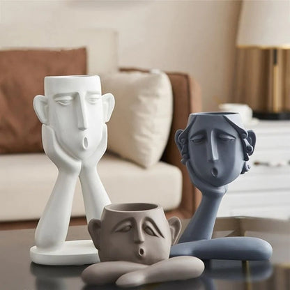Viora™ - Sculptural Ceramic Planter for Small Plants