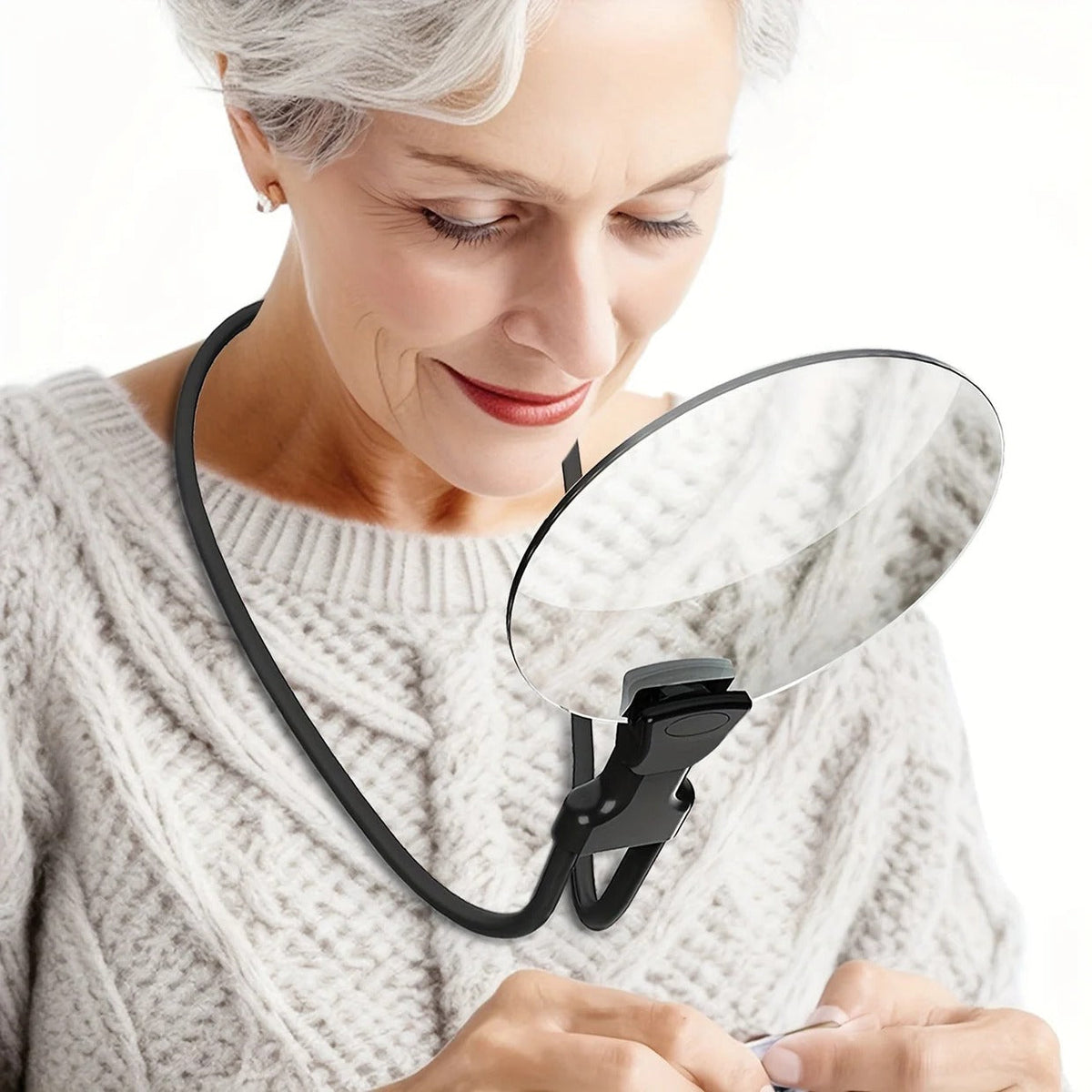 Lenzio™ - Hands-Free 5X Magnification for Reading and Crafts