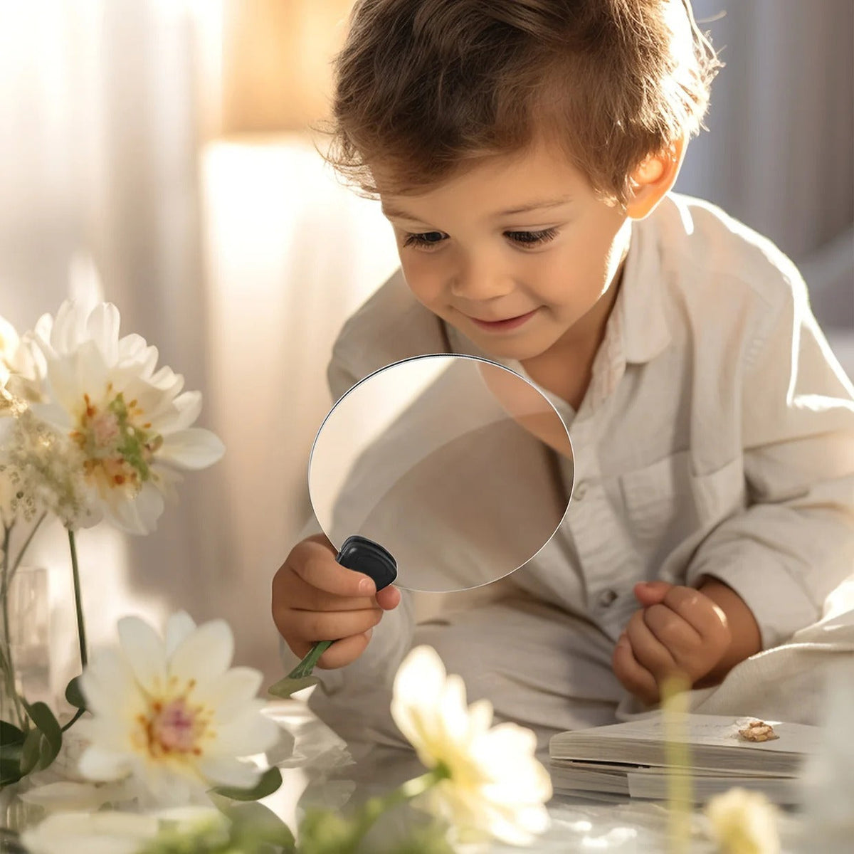 Lenzio™ - Hands-Free 5X Magnification for Reading and Crafts