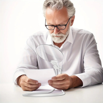 Lenzio™ - Hands-Free 5X Magnification for Reading and Crafts