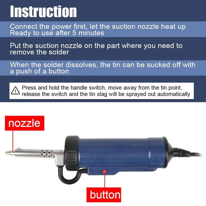 Fluxor™ - One-Handed Heat And Suction Desoldering