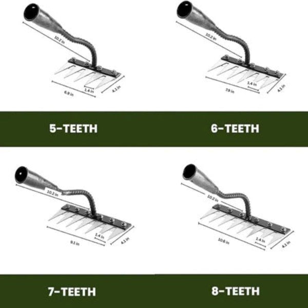 Rivaro™ - Narrow-Tine Rake for Precise Garden Weeding