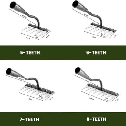 Rivaro™ - Narrow-Tine Rake for Precise Garden Weeding