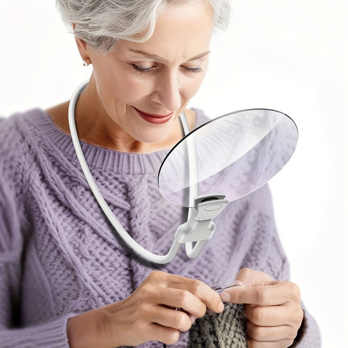 Lenzio™ - Hands-Free 5X Magnification for Reading and Crafts