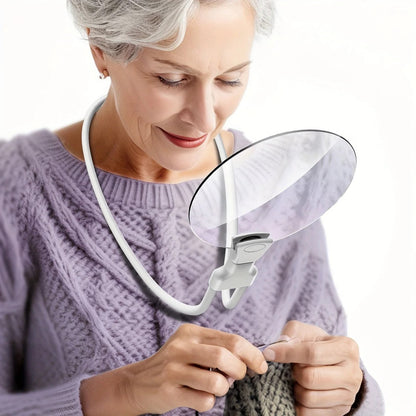 Lenzio™ - Hands-Free 5X Magnification for Reading and Crafts