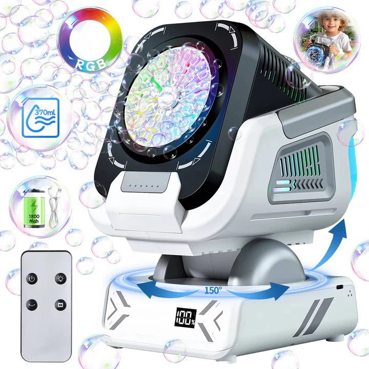 Bubliq™ - Portable Rechargeable Bubble Display for Parties