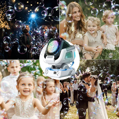 Bubliq™ - Portable Rechargeable Bubble Display for Parties