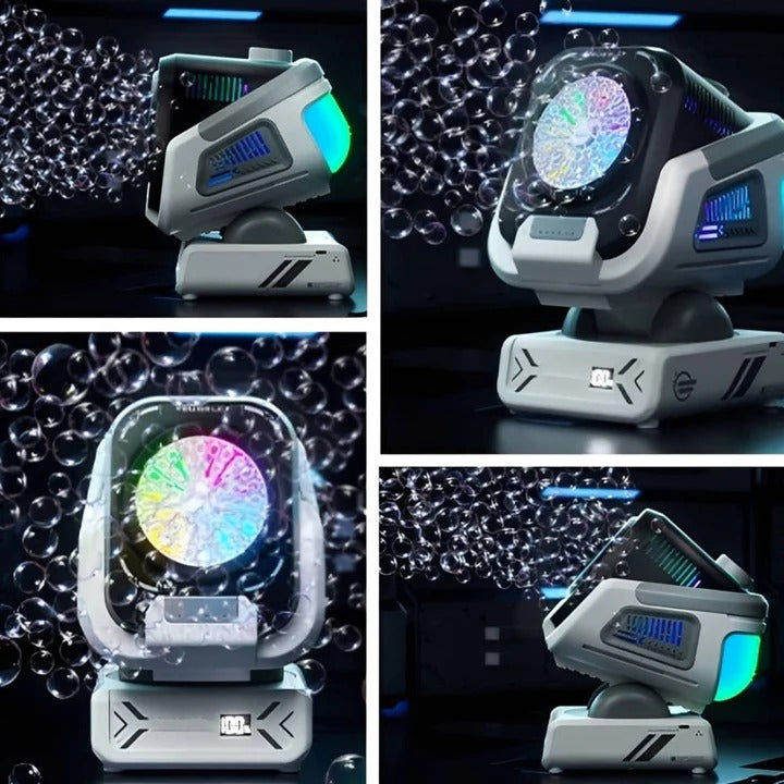 Bubliq™ - Portable Rechargeable Bubble Display for Parties