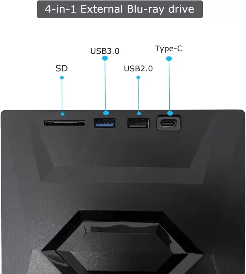 Arcena™ - Slim 3-in-1 Optical Drive for Travel
