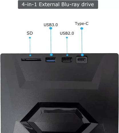 Arcena™ - Slim 3-in-1 Optical Drive for Travel