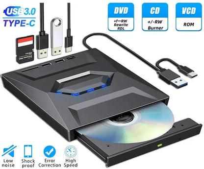 Arcena™ - Slim 3-in-1 Optical Drive for Travel